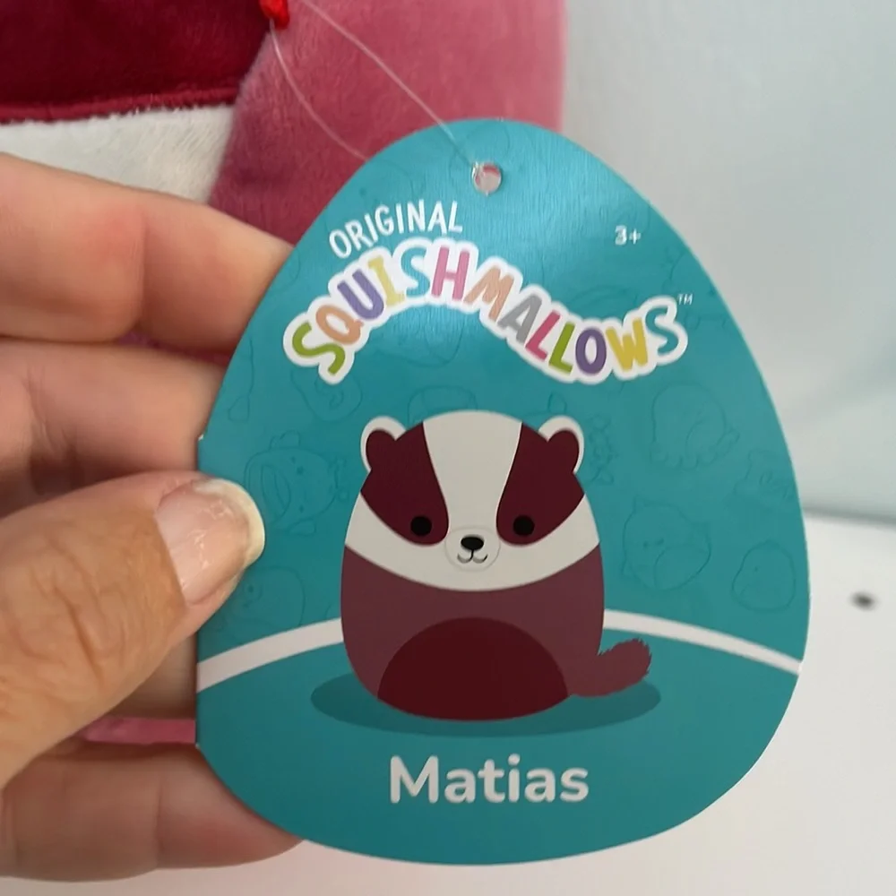 NWT 7” Matias then badger squishmallow - Picture 3 of 5